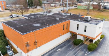 139 N Main St - Drone rear view