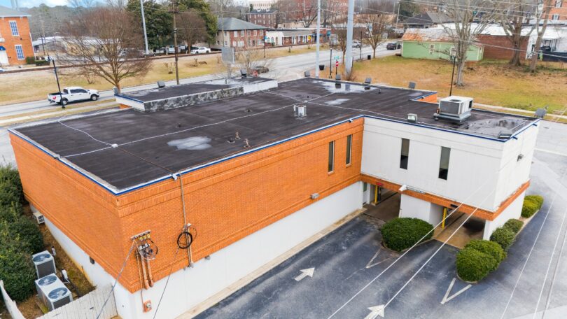 139 N Main St - Drone rear view